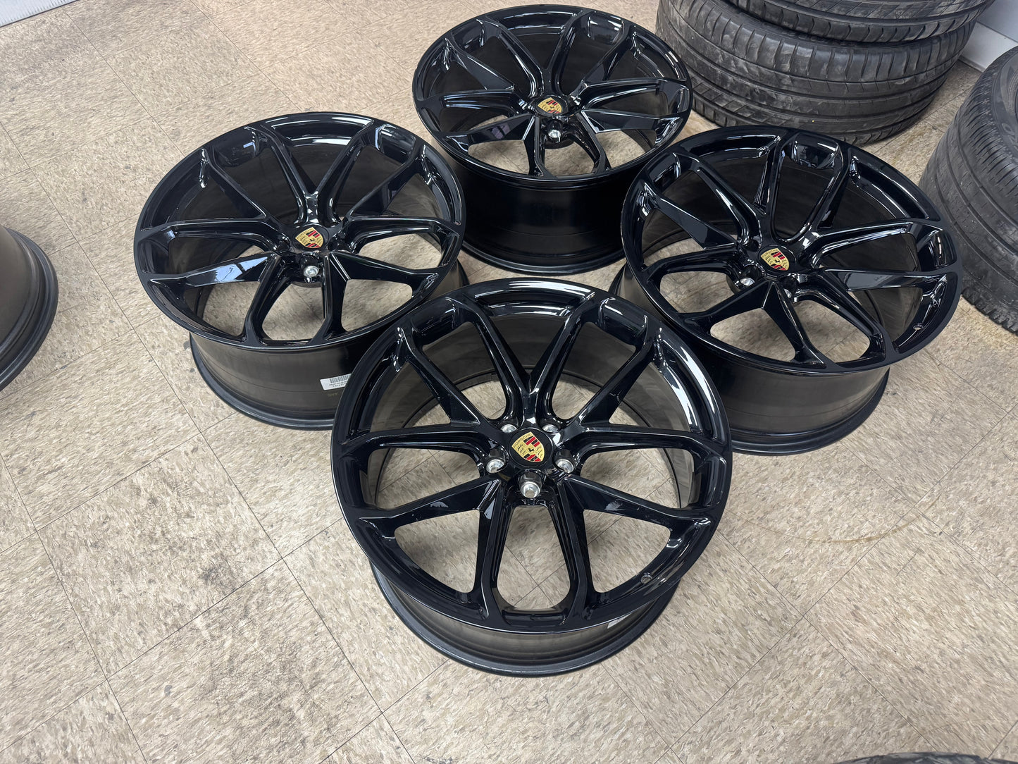 OEM FORGED 21" Porsche Macan GT Design Wheels: Gloss Black, Tire Options